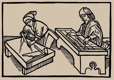 Aritmetik og geometri. Fra menneskelivets spejl af Rodericus Zamorensis, 1479 af Unbekannt