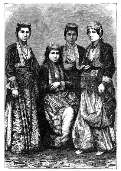 Armenske damer, c1890 af Unbekannt