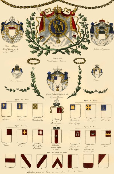 Våben fra det franske imperium og den kejserlige adel, 1806, 1921. af Unbekannt