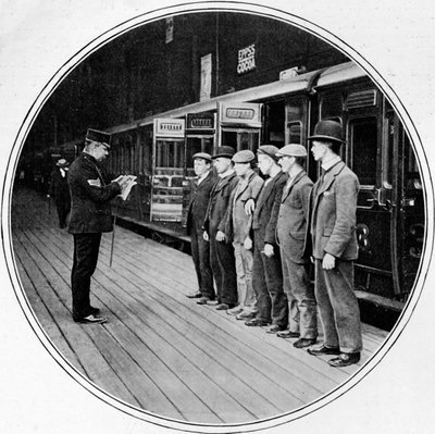 Hæren rekrutterer for at slutte sig til, London, ca. 1900 1901 af Unbekannt