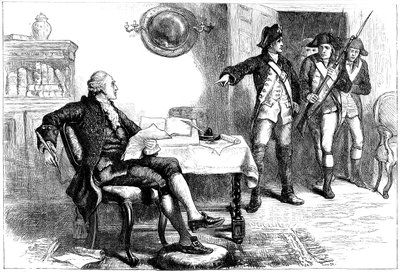 Arrestation af William Franklin, New Jersey, 1776 c1880 af Unbekannt
