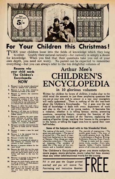 Arthur Mees Kinder-Enzyklopädie, 1935 von Unbekannt