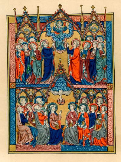 Himmelfart og pinse, 1290-1300 af Unbekannt