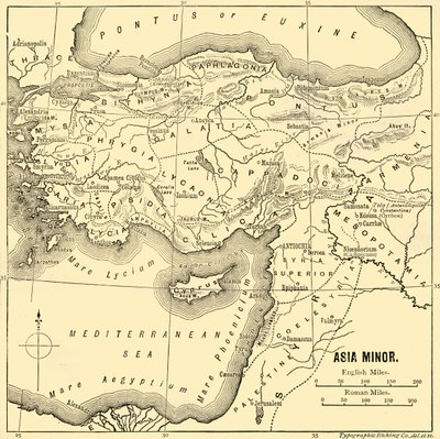Lilleasien - Kort, 1890. af Unbekannt