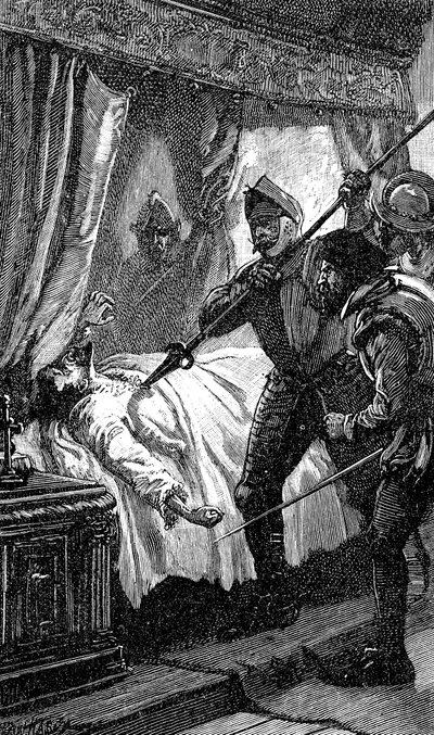 Mordet på Albrecht von Wallenstein, østrigsk soldat, 1634 1800-tallet af Unbekannt