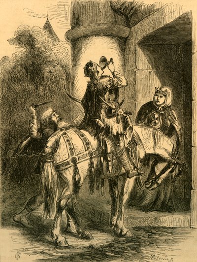 Mordet på Edward Martyren, c1890. af Unbekannt