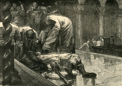 Mordet på kejser Leo V, 820 AD, 1890. af Unbekannt