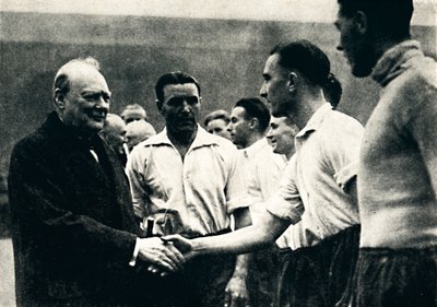 Association Football på Wembley - England v. Skotland, 4. oktober 1941, 1945. af Unbekannt
