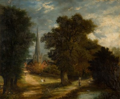 Aston Church and Village, [udateret] Nu Aston, Birmingham. af Unbekannt