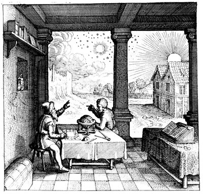 Astrologer forbereder et horoskop, 1617-1619 af Unbekannt