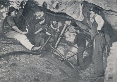 På arbejde i en victoriansk guldmine, 1923. af Unbekannt