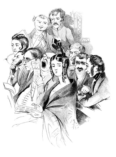 Ved en koncert, 1800-tallet af Unbekannt