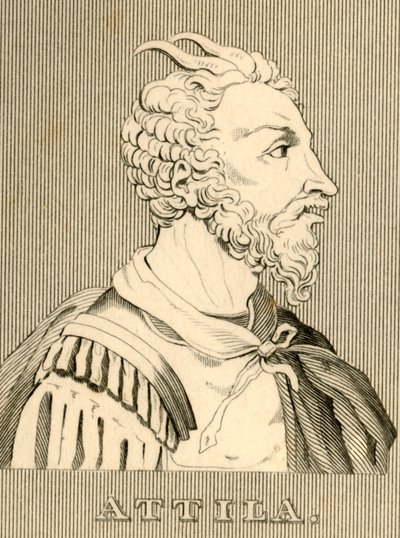 Attila, c406-453, 1830. af Unbekannt