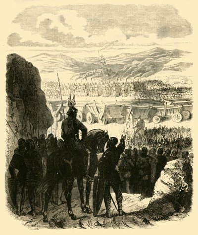 Attila på Pyren, efter hans nederlag af Aetius, 453AD, 1890. af Unbekannt