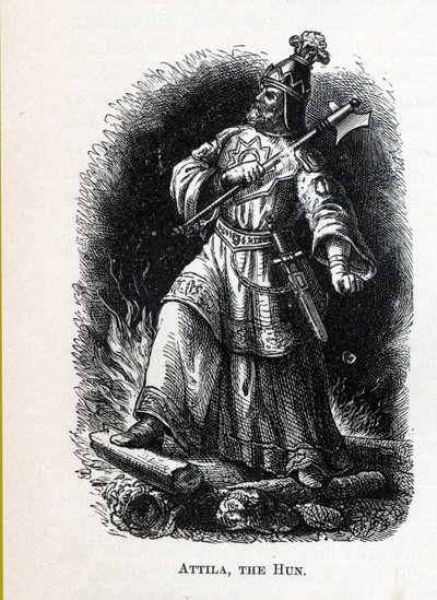 Hunneren Attila, 1882 af Unbekannt