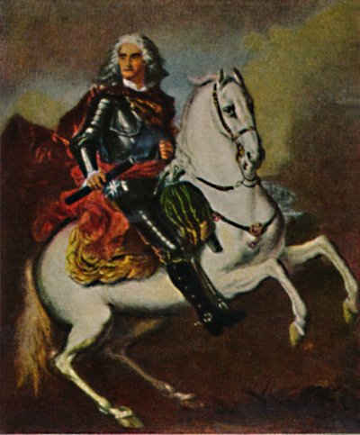 August den Stærke 1670-1733. - Maleri af Silvestre, 1934. af Unbekannt