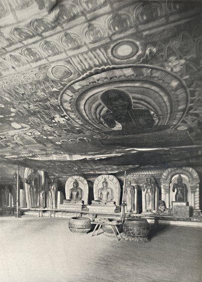 Fra klippetemplerne i Dambulla, 1926 af Unbekannt