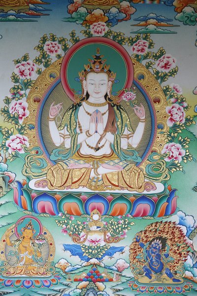 Avalokiteshvara, Buddha des Mitgefühls, Kathmandu, Nepal von Unbekannt