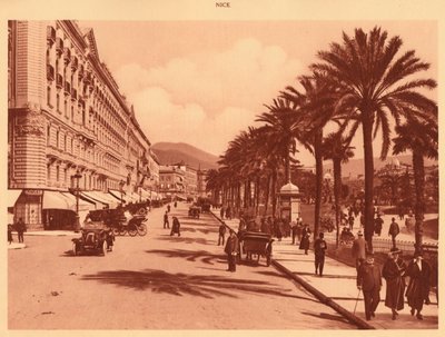 Avenue of Verdun, Nice, 1930. af Unbekannt
