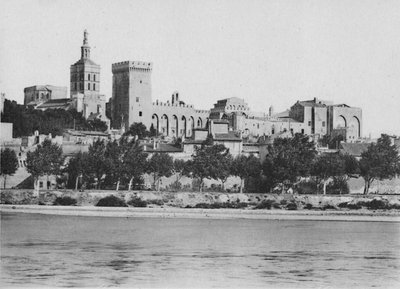 Avignon. - Rhône- og pavepaladset, c1925 af Unbekannt