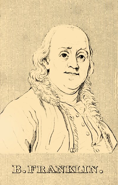 B. Franklin, 1706-1790, 1830. af Unbekannt