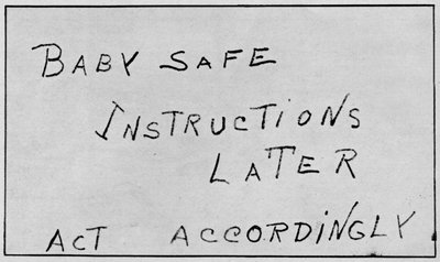 Baby Safe Instructions Later Act Følgelig, 1932, 1938 af Unbekannt