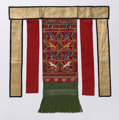 Rygforklæde til den kongelige ceremonikåbe, slutningen af 1800-tallet-begyndelsen af 1900-tallet. af Unbekannt