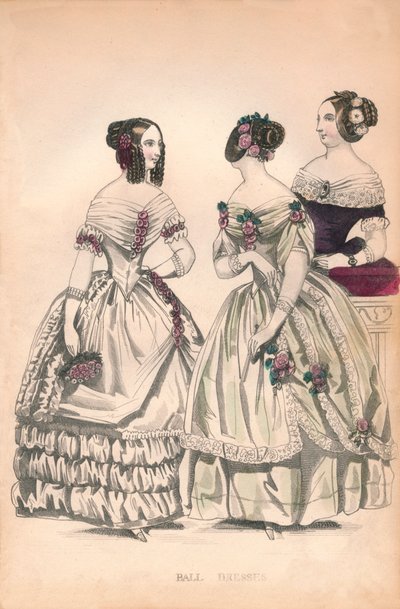 Boldkjoler, 1800-tallet. af Unbekannt
