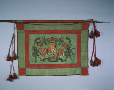 Banner med Storbritanniens kongelige våbenskjold, 1700-tallet. af Unbekannt