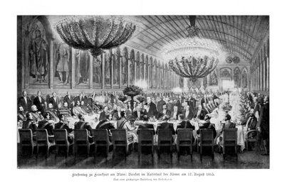 Banket i Emperors Hall, Römer, Frankfurt, 17. august 1863, 1900 af Unbekannt
