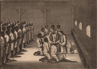 Dåb af sorte slaver, 1757. af Unbekannt