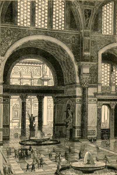 Caracallas bade restaureret, 1890. af Unbekannt