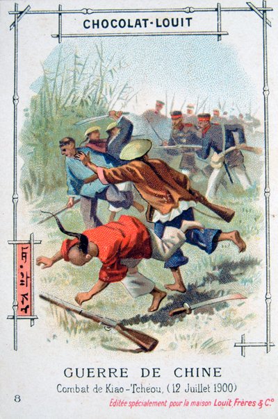 Slaget ved Kiao-Tcheou, Kina, Boxer Rebellion, 12. juli 1900 af Unbekannt