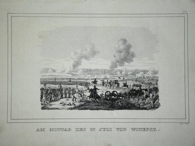Kamp mellem russiske tropper og fransk kavaleri nær Ostrovno 25.-26. juli 1812 af Unbekannt