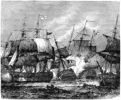 Slaget ved Abukir Bay, 1. august 1798, 1898 af Unbekannt