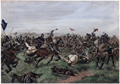 Slaget ved Agincourt, 25. oktober 1415 af Unbekannt