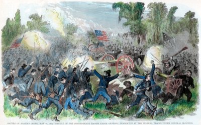 Slaget ved Bakers Creek, Mississippi, amerikansk borgerkrig, 16. maj 1863 af Unbekannt