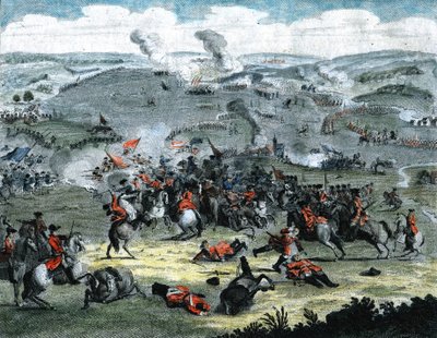 Slaget ved Blenheim august 1704 af Unbekannt