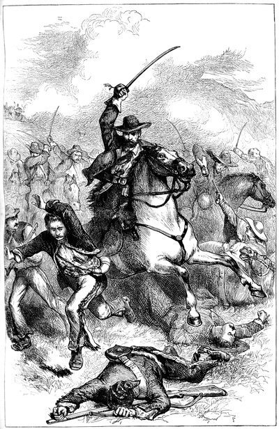 Slaget ved Buena Vista, Mexico, 1847 c1880 af Unbekannt