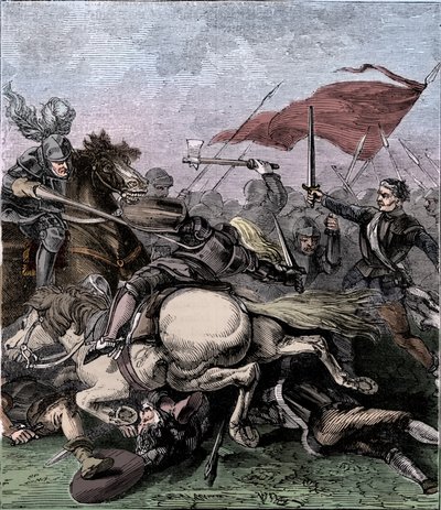 Slaget ved Flodden, 1513, c1910 af Unbekannt