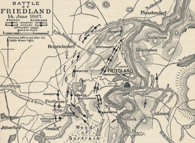 Slaget ved Friedland, 14. juni 1807, 1896 af Unbekannt