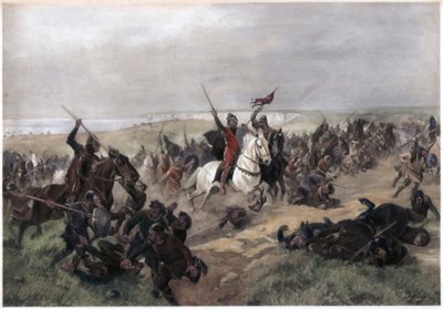 Slaget ved Hastings, 14. oktober 1066 af Unbekannt