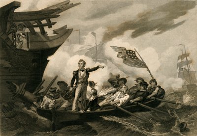 Slaget ved Lake Erie, 1878. af Unbekannt