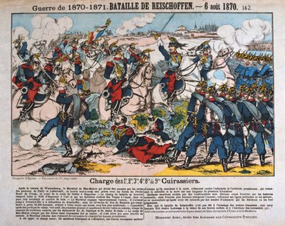 Slaget ved Reichshoffen, fransk-preussisk krig, 6. august 1870 af Unbekannt