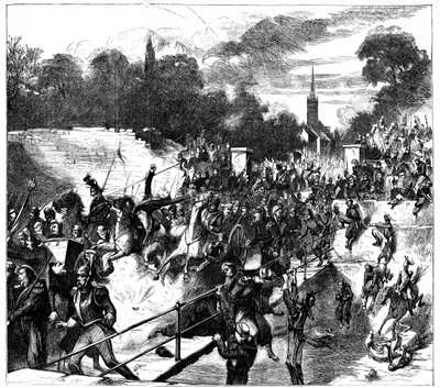 Slaget ved Sedan, Frankrig, Fransk-preussisk krig, 1. september 1870 c1880 af Unbekannt
