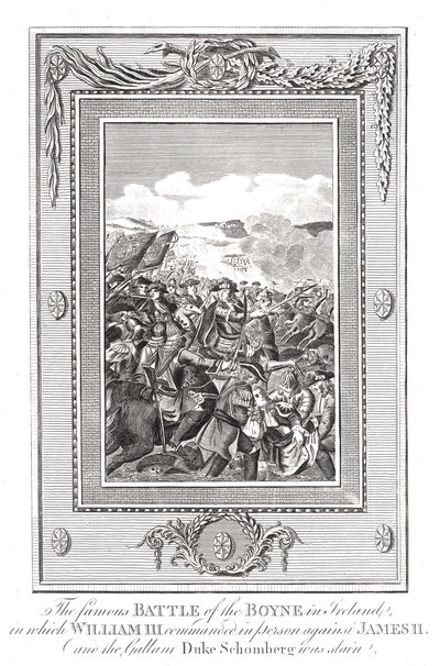 Slaget ved Boyne, 1690 af Unbekannt