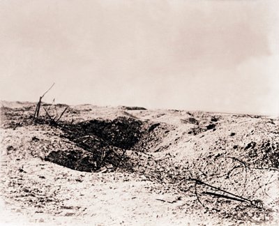 Battlefield, Tahure, Nordfrankrig, c1914-c1918 af Unbekannt