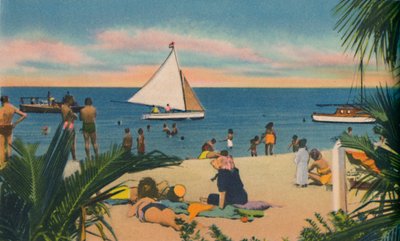 Stranden ved Pradomar. 20 minutter fra Barranquilla, c1940