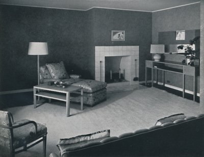 Soveværelse i Mr. Anatole Litvaks hus i Saint Monica, Californien, 1942 af Unbekannt