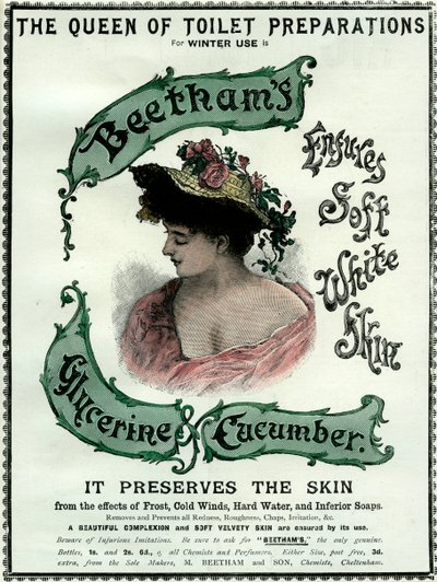 Beethams Glycerine and Cucumber Cream, 1800-tallet af Unbekannt